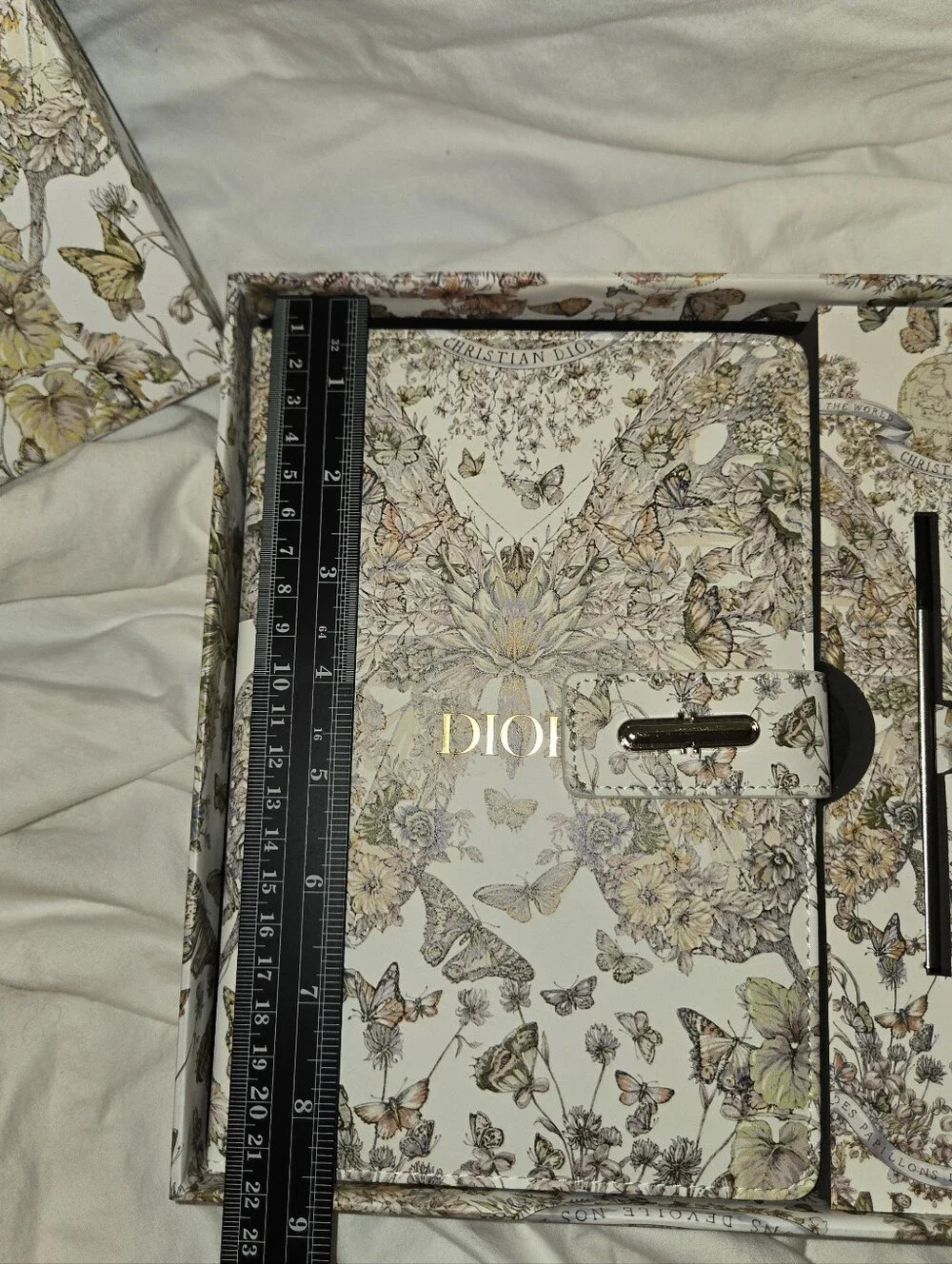 Dior Notebook/Stationery in floral Box With Pen